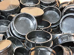 Plastic end caps