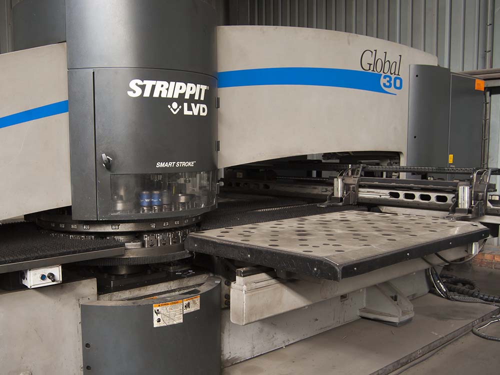 Front of our punching machine