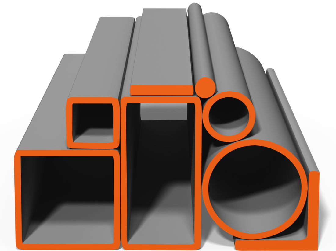 Diagram of different sections