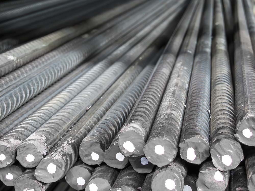 Bundle of reinforcing round bar