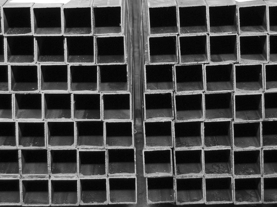Bundles of square tube