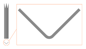 Diagram of cold formed Pales